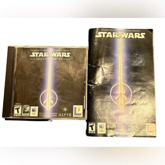 🍄Star Wars Jedi Knight II: Jedi Outcast CD ROM Game & Booklet for Mac Rated T - Picture 1 of 4